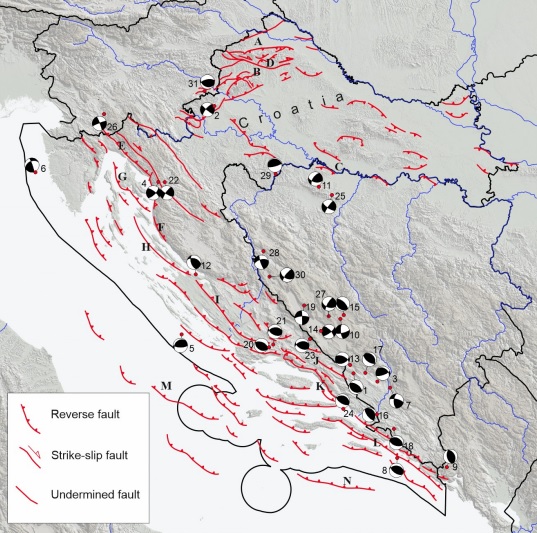 Seismicity of Croatia in the period 2006-2015/Sveučilište u Zagrebu