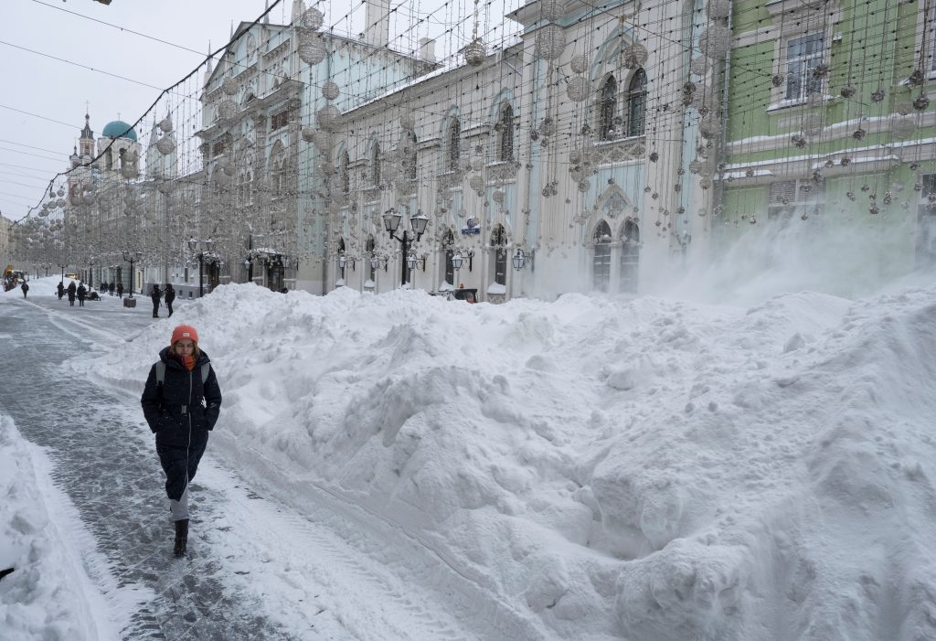 moskva, rusija, snijeg, zima, čišćenje snijega