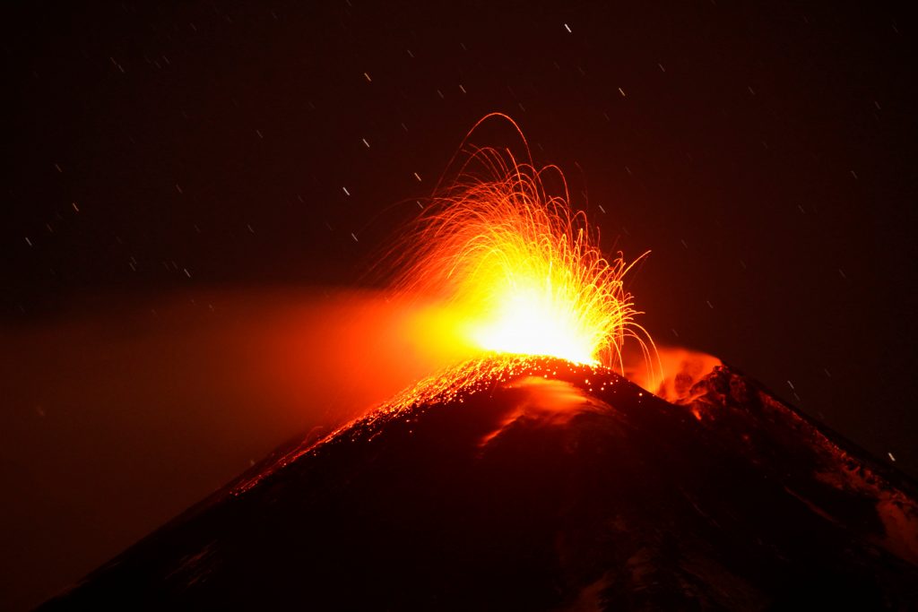 etna, erupcija, lava, vulkan