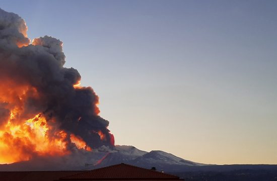 etna, erupcija, lava, vulkan