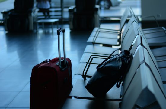 kofer, putovanje, iseljavanje, aerodrom, zračna luka, putna torba