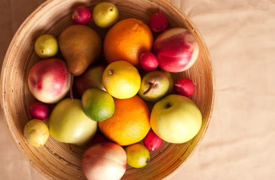 voće, jabuke, agrumi, citrusi, zdjela s voćem, limun, naranča