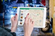 google maps, tablet, navigacija